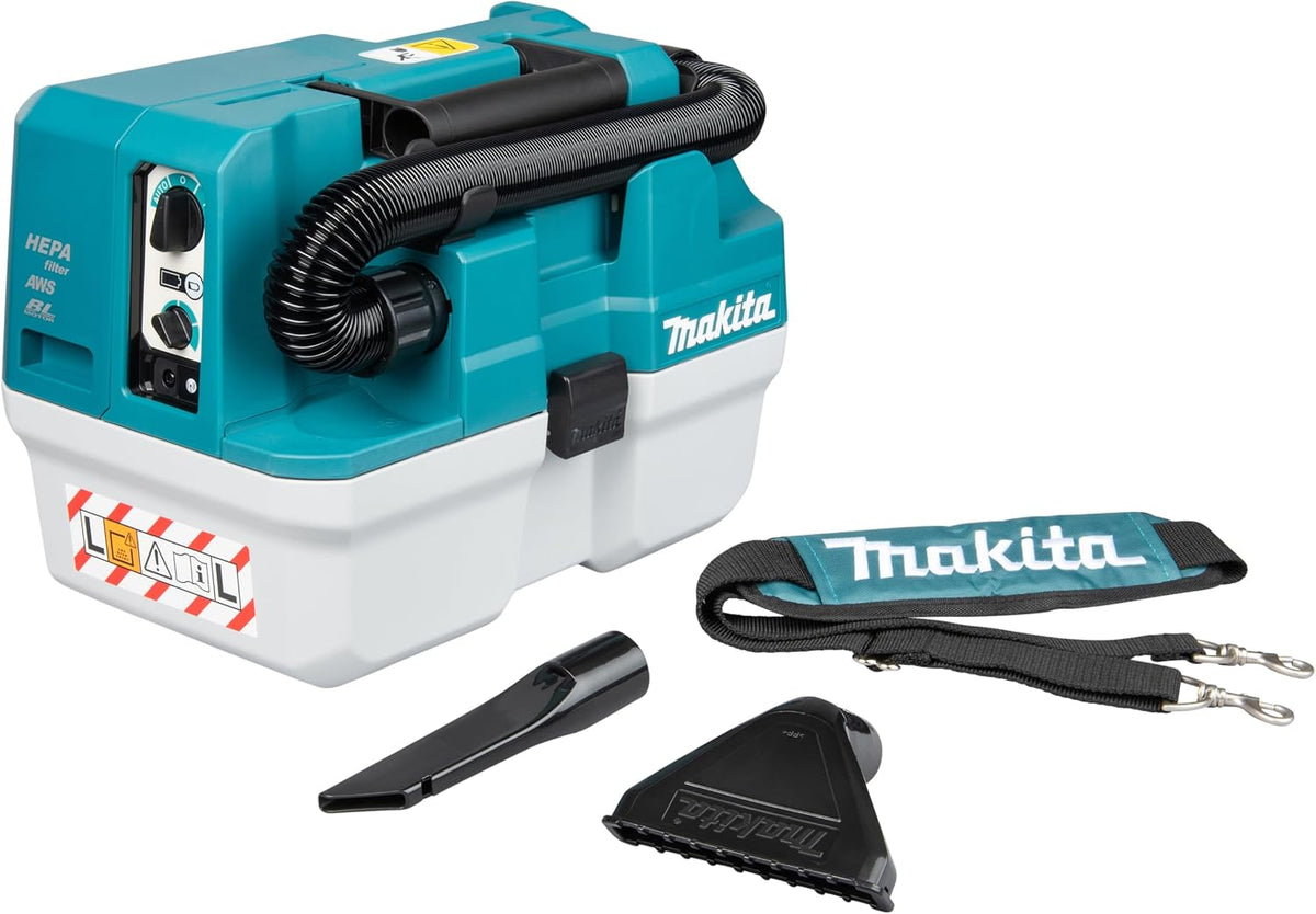 Makita aspirateur eau et poussière, 40 V, Noir, VC013GLZ03 Aspirateur sans Fil Max. (sans Batterie, sans Chargeur)
