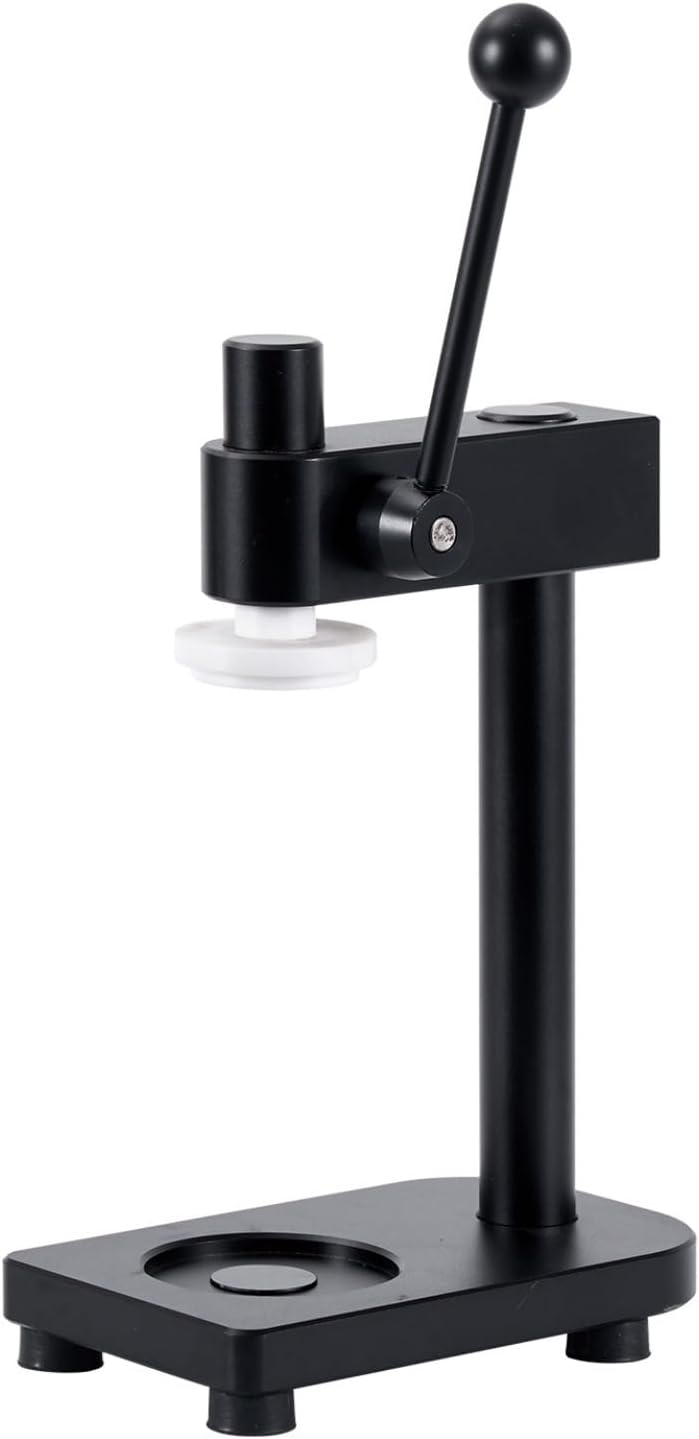 gresonic Capsuleuses, 55 mm, Noir, Machine à sceller manuelle, hauteur réglable pour brassage domestique et usage commercial