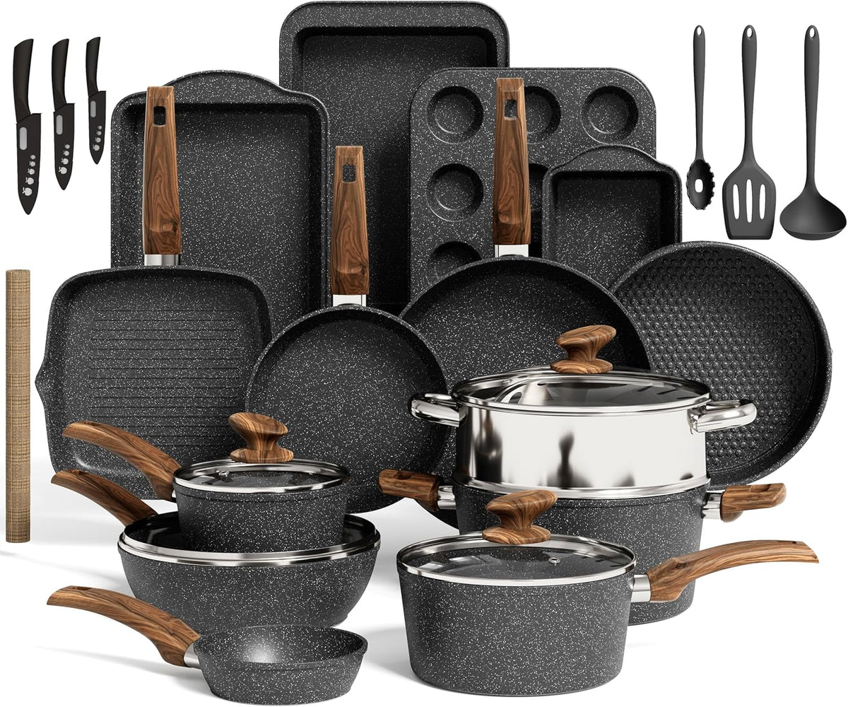 Kitchen Academy batterie de cuisine, Noir