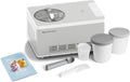 Springlane Kitchen sorbetière, 42,2 x 28,2 x 27,2 cm, 2,0 L, 180 W, boîtier en acier inoxydable, boîte à glace en aluminium anodisé, accessoires