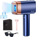 MLAY épilateur à lumière pulsée, Bleu, T14 Appareil À Épilation IPL, 39% Réduction Des Poils En 4 Semaines