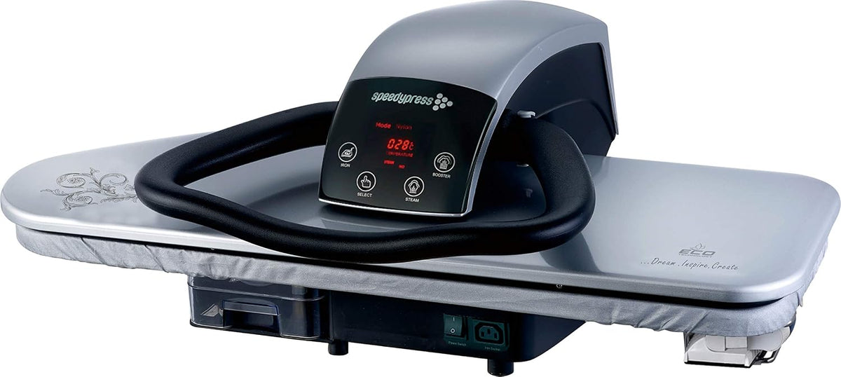 Speedypress presse à repasser, 91 cm, Argenté, 91HD à Vapeur Professionnelle (+ Fer à Repasser, Cartouche de Filtrage d'Eau Supplémentaire