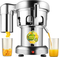 Extracteur centrifugeuse, 370 W., 220 V., 100 kg, 2800 tr/min, acier inoxydable., Argenté, sortie de jus 80- /h