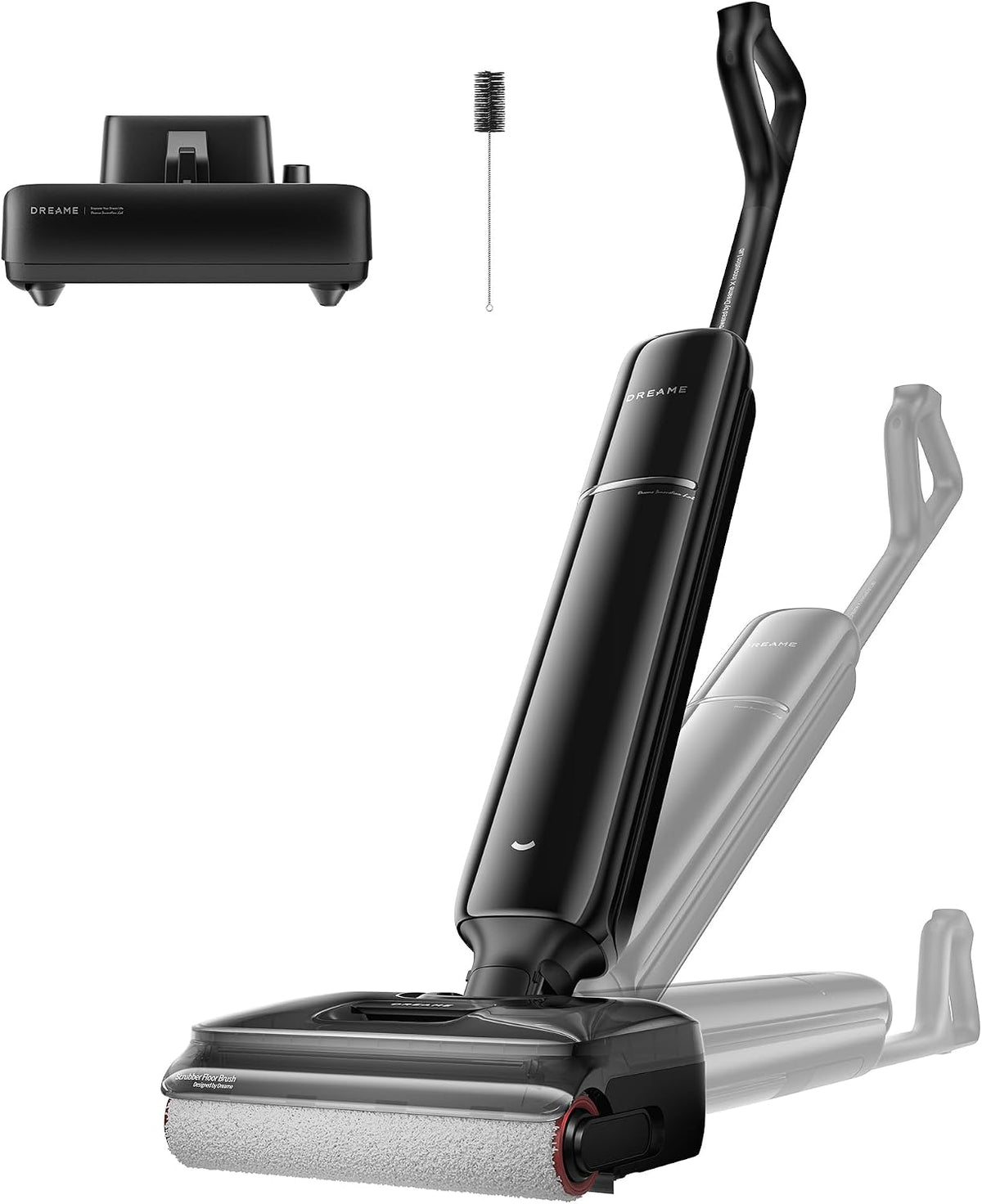 dreame aspirateur eau et poussière, 9,85 cm, Noir, T12 Pro-A Aspirateur laveur, ultra-fin, aspiration 25000Pa