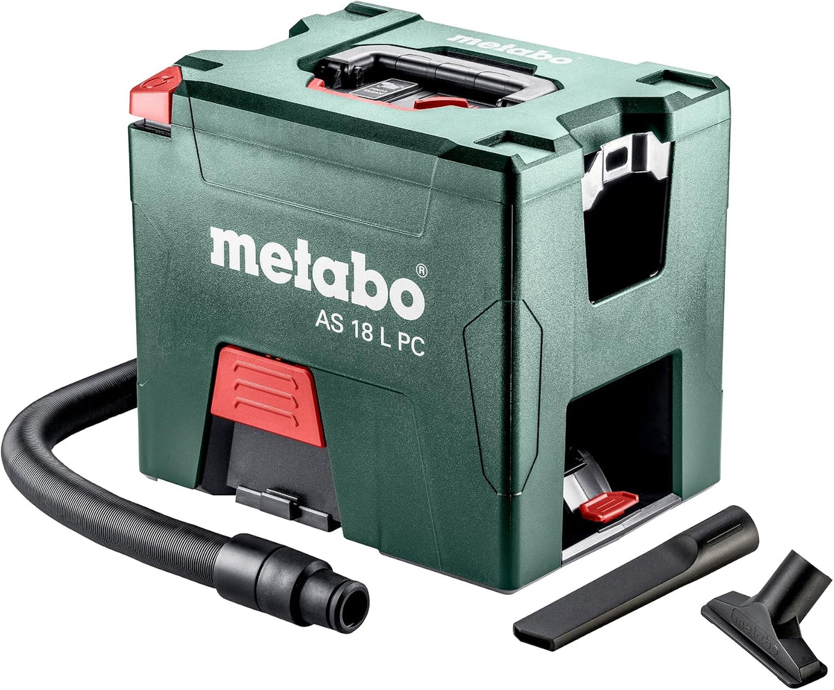 HIKOKI Aspirateurs balais et balais électriques, 18 V, 18 L, Noir, Metabo 602021850 - Aspirador a bateria Ah Li-ION AS PC Con maletin