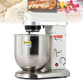 WOTZOV robot pâtissier, 5 L, Argenté/Blanc, Professionnel avec Bol en Acier Inoxydable, 3 Vitesses Réglables