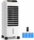 Rafraîchisseur rafraîchisseur d'air, 32,5 x 37,5 x 72,5 cm, 6,5 L, Plastique, Blanc, d'Air Évaporatif, Portable avec Télécommande