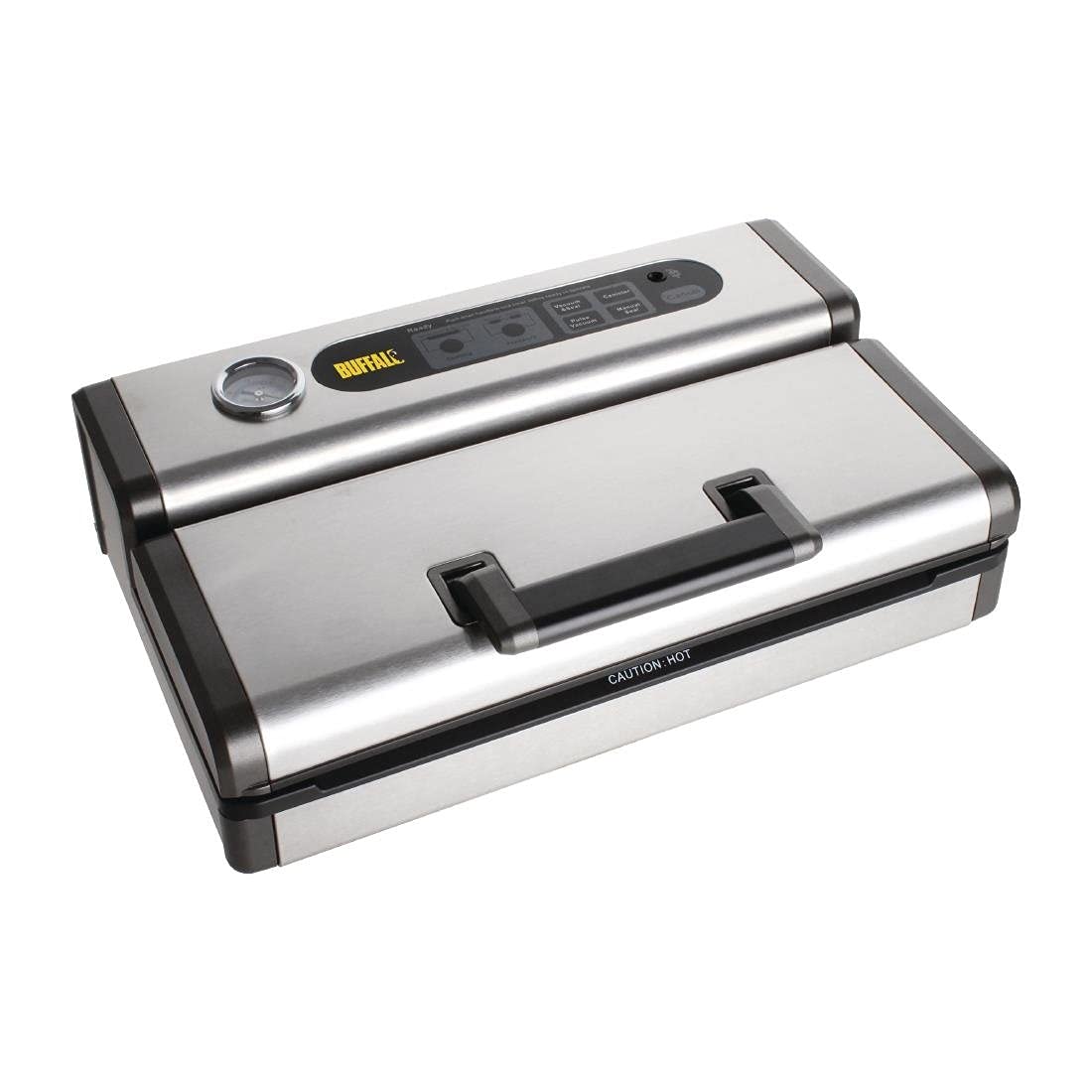 Buffalo Appareils de mise sous vide, 130 W, 300 mm, Noir/Argenté, Machine Sous Vide Portative, Noir et Acier Inoxydable