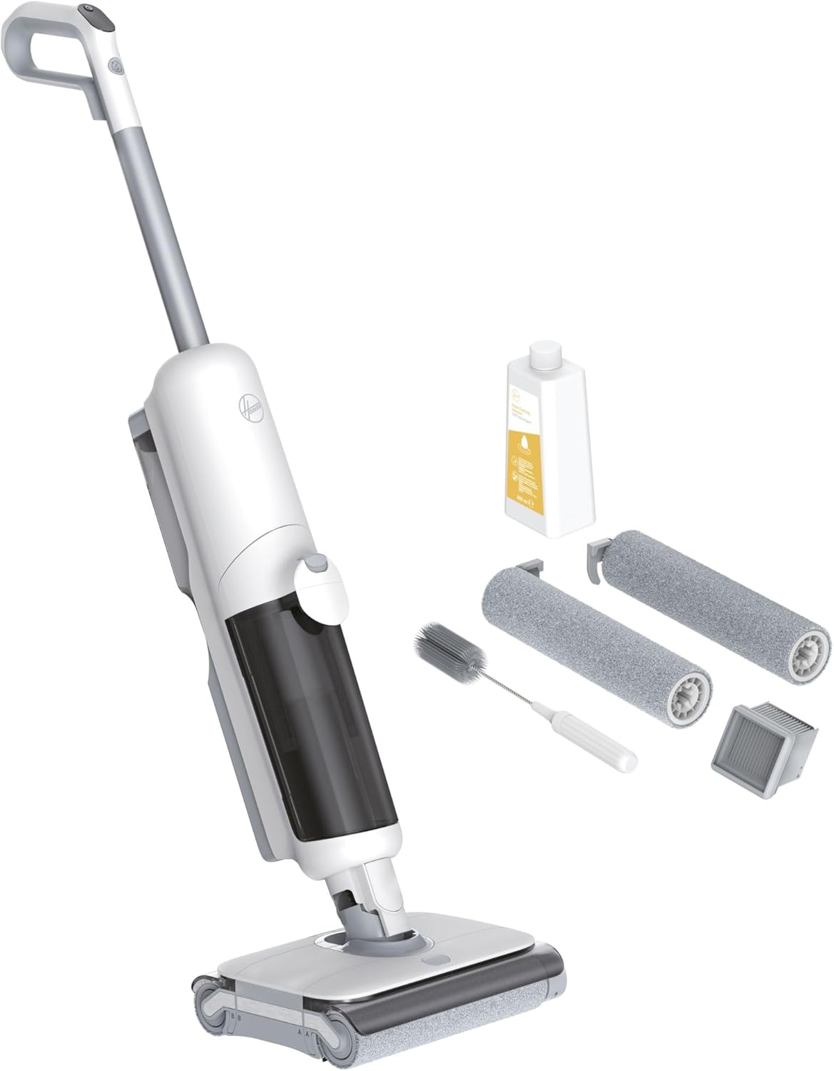 Hoover aspirateur eau et poussière, 230 W, Noir, Aspirateur sans Fil Eau et Poussière Laveur de sols HW500