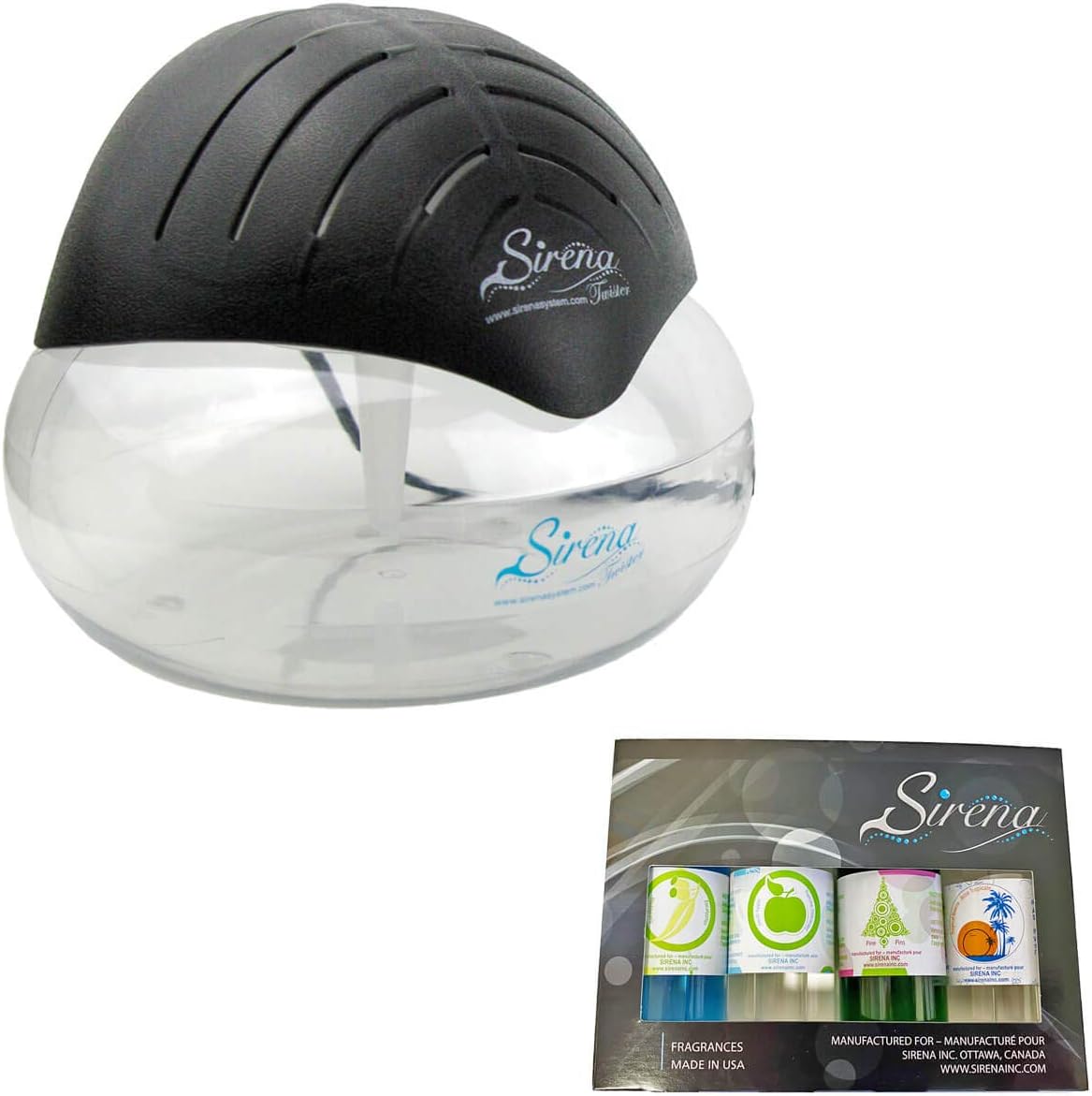 Sirena purificateur d'air, Noir, allergies et animaux domestiques