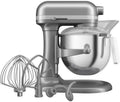 KitchenAid robot pâtissier, 6.6 L, Argenté, Professionnel Relevage Bol, Engrenages Tout Métal, 11 Vitesses
