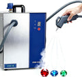zhenmaster nettoyeur vapeur, 28.5*17.5*35 cm, 1300 W, 3 L, Acier inoxydable an-ti-rouille 304, Argenté, L'or Et Des Accessoires En Pierres( spray gun)