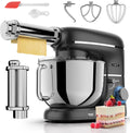 Fentic robot pâtissier, 2000 W, 6,2 L, Noir, avec Machine a Pates Fraiche, Robot Cuisine avec Machine a Pate