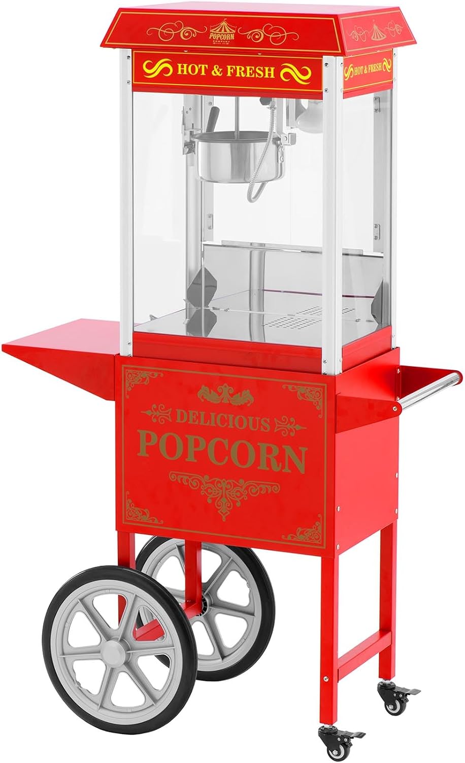 Royal Catering Appareils à popcorn, 1500 W, Rouge
