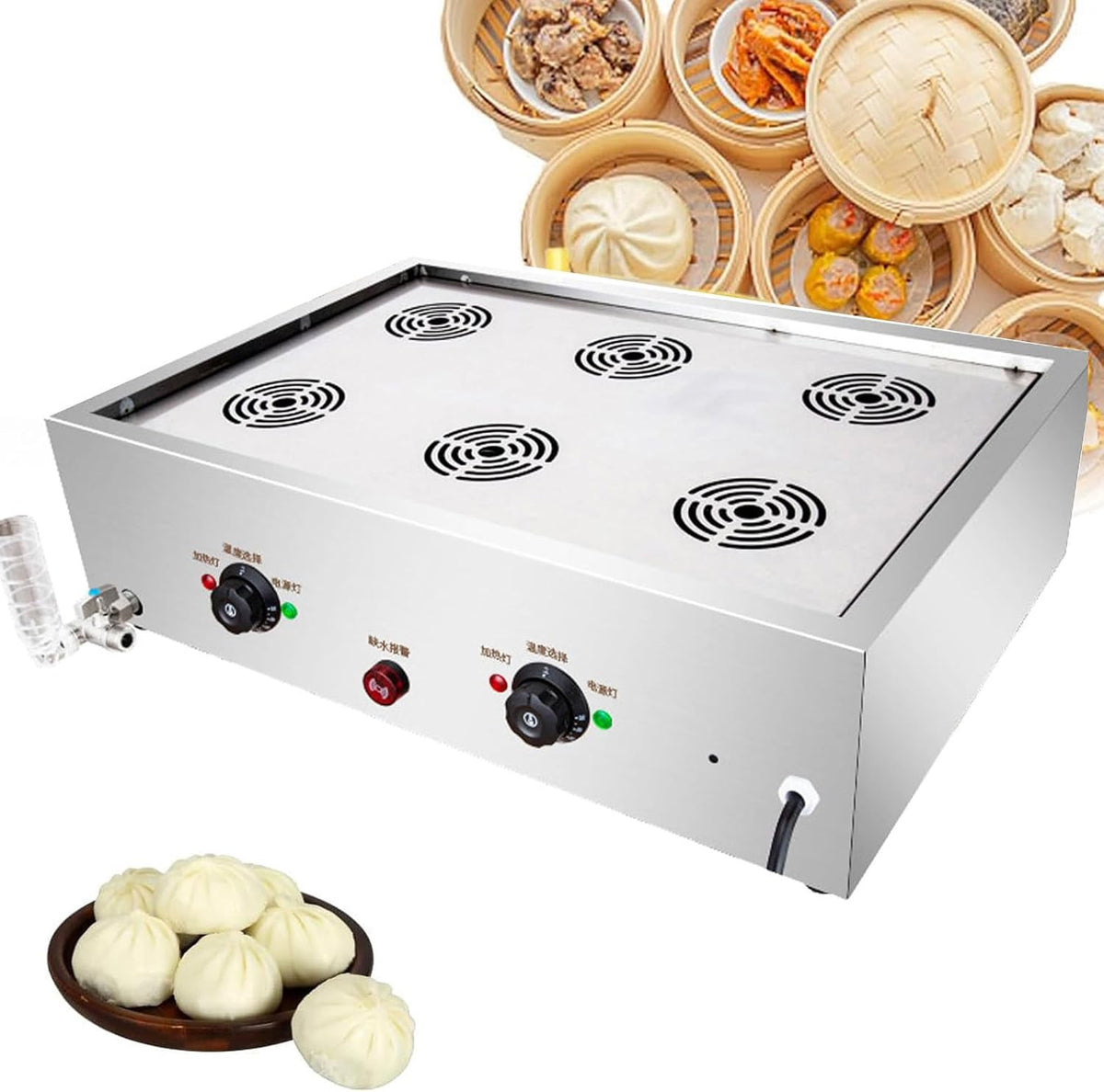 SUNBGRPYE Cuiseurs vapeurs électriques, 27,5 x 47,5 x 14 cm, 47,5 x 47,5 x 19 cm, 68,5 x 47,5 x 19 cm, 2500 W, 4000 W, 5000 W, 220 V, Acier