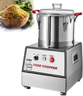 Oiyekntd Mandolines, 7 L, Argenté, Robot culinaire électrique, Hachoir à légumes Professionnel en Acier Inoxydable