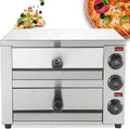 XSDAJSD four à pizza, 485 x 365 x 210 mm, 545, 2200 W, 2460 W, 220 V, 12 Pouces, acier inoxydable, Argenté, électrique