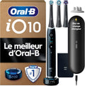 Oral-B Rotatives, Noir, Brosse à Dents Electrique iO 10, 3 Brossettes de Rechange