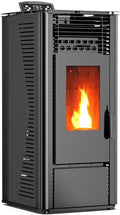 Quality Heating déshumidificateur, 9,6 kW, 90 m, Noir, Poêle à granulés, 5 niveaux de chauffage, Minuterie