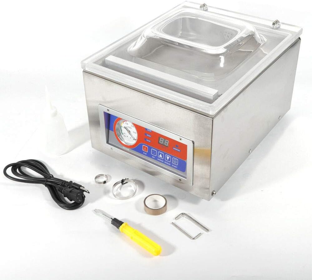 WUPYI2018 Appareils de mise sous vide, DZ-260C, Argenté