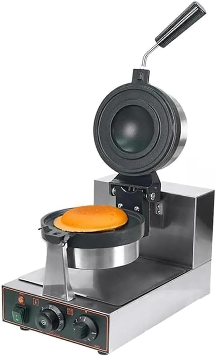 LSHFYV gaufrier, 1300 W, 220 V, acier inoxydable, Noir, Presse à panini Gelato, Presse à panini électrique antiadhésive