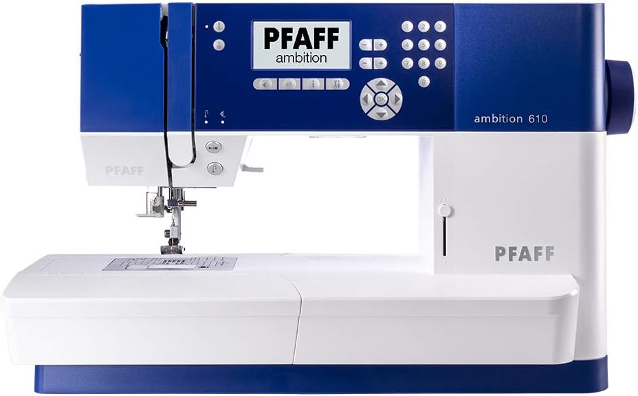 PFAFF machine à coudre, Noir, - Ambition 610