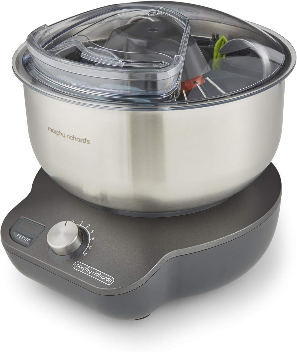 Morphy Richards robot de cuisine, 4 litres, Noir, Mixstar 400520EE sur pied