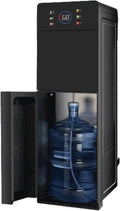 Distributeur distributeur d'eau chaude, Noir, d'eau Froide À Chargement par Le Bas for Bouteilles De 3 Ou 5 Gallons