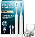 PHILIPS Soniques, Blanc, Sonicare DiamondClean 9000 - Brosse à dents électrique avec application, capteur de pression
