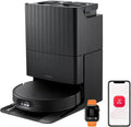 roborock robot aspirateur, 7,98 cm, Noir, Qrevo Edge 2 Aspirateur Robot Laveur, 25 000 Pa, Lavage des Serpillières à l'eau Chaude à 80°C