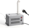 MUALROUS Humidificateurs pour chambre simple, boîtier en plastique, nébuliseur en acier inoxydable., gris