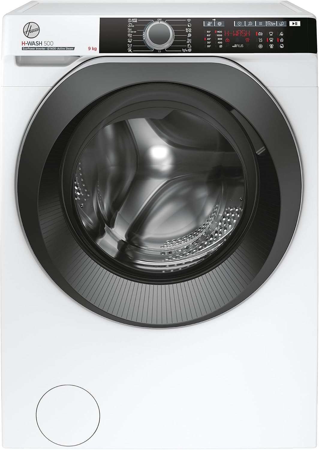 Hoover lave-linge, 9 kg, Blanc, HWE 49AMBS/1-S lavatrice Libera installazione Caricamento frontale 1