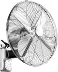 SFNIOKFG Ventilateurs muraux, Blanc, Ventilateur Mural télécommandé, 3 Vitesses, Ventilateur Industriel oscillant réglable