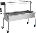 Mandloder rôtissoire, 1 288 x 551 x 1 005 mm (l x P x H), 15 W, 15 kg, rôtissoire en acier inoxydable + acier recouvert de poudre, argenté