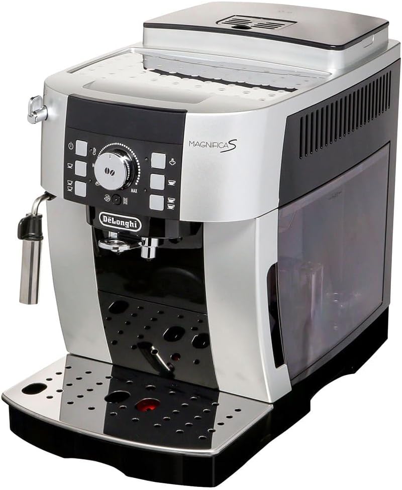 De'Longhi Machines à café automatiques, 1,8 L, Noir/Argenté, Magnifica S ECAM 21.117.SB Entièrement automatique Machine à expresso