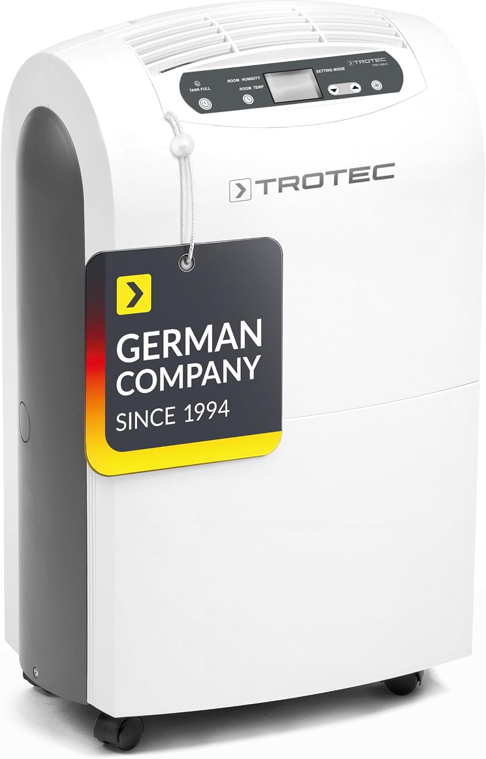 TROTEC déshumidificateur, 30 L, 90 m, 230 m, 4,3 L, Blanc, électrique TTK 100 E, Capacité /24h, surface ² / ³
