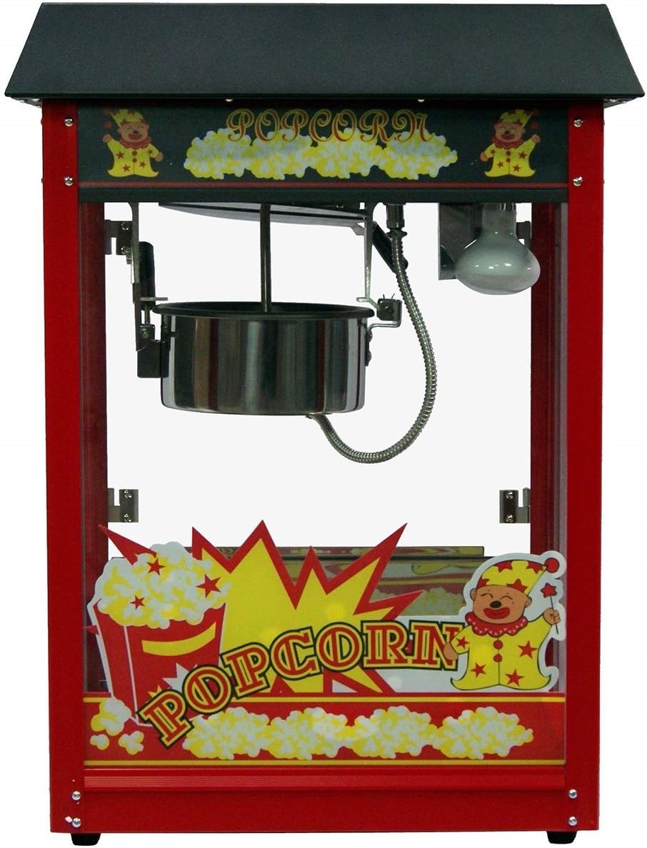 GT Catering Appareils à popcorn, Noir, Machine à pop-corn professionnelle