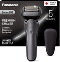 Panasonic Rasoirs à grille, Noir, ES-L550 Series 900 Rasoir Électrique 5 Lames pour Homme, Charge USB-C, Capteur de Barbe Intelligent+