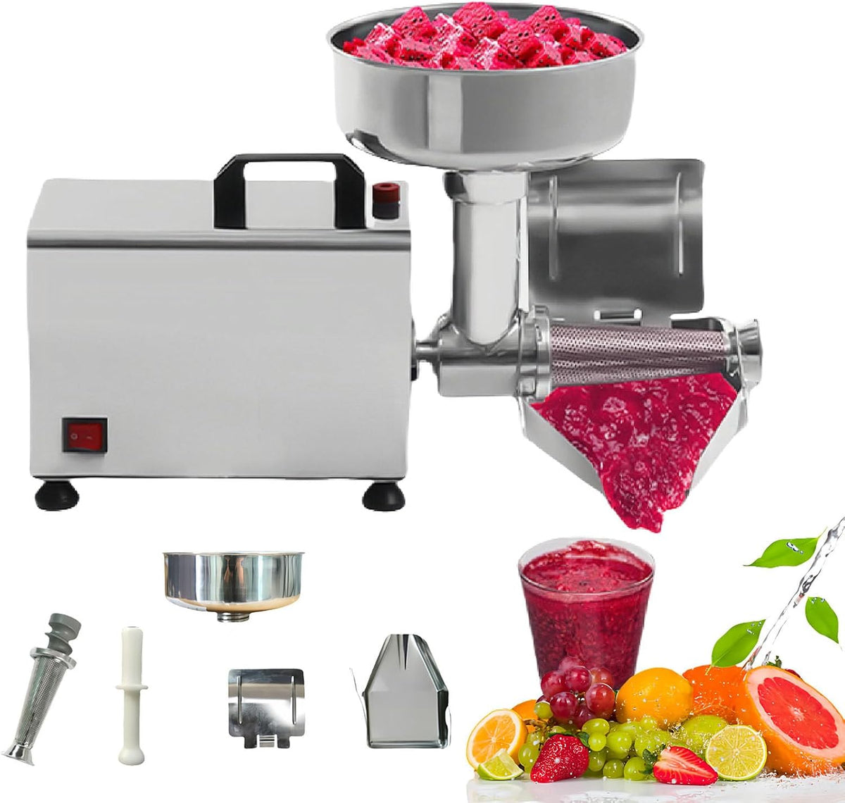 Glowdora Presse agrumes manuels, Noir, Machine ÀConfiture Électrique Domestique, Machine ÀMélanger Et À Confiture Électrique