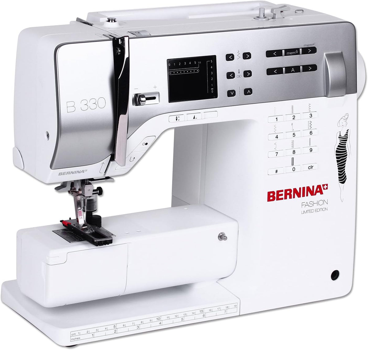 Bernina Machines à coudre, Noir, 330 avec kniehebel gratuites-fashion limited edition