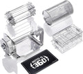 ROTO-Q 360 fumoir, Argenté, Ensemble Familial, Kit de rôtisserie sans Fil pour Grills, Rôtissoire Non électrique