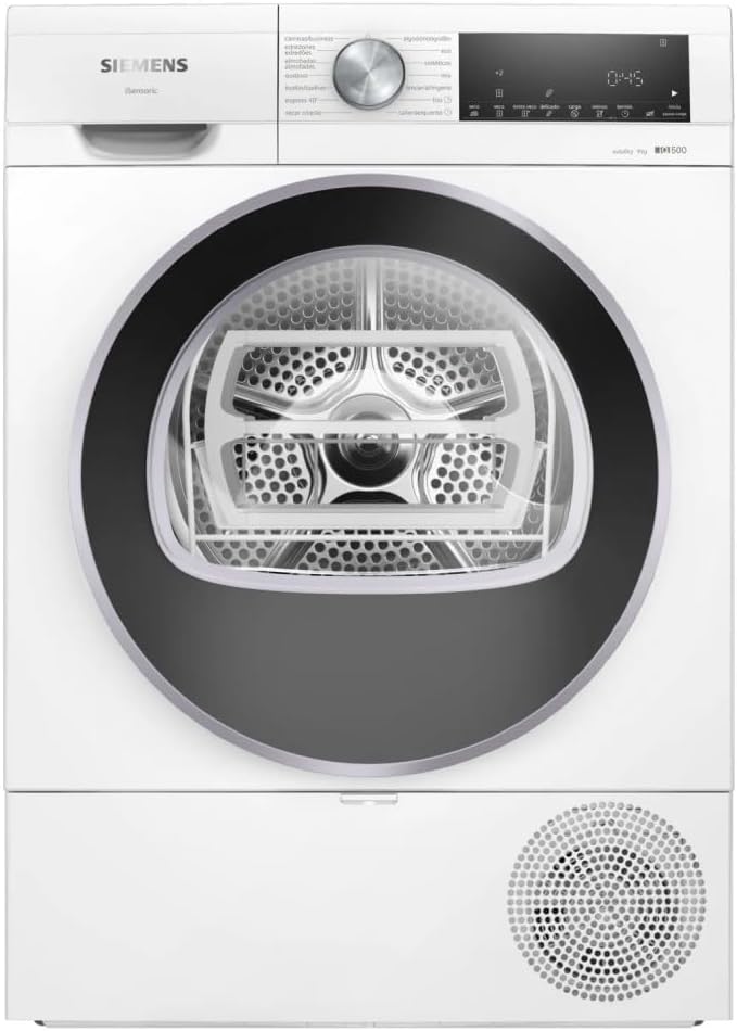 SIEMENS Sèche-linges avec pompe à chaleur, 9 kg, Blanc, Sèche-linge avec pompe à chaleur iQ500 AutoDry Demi-charge WQ42G200ES