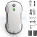 Tosima Robots aspirateurs, Blanc, W5 Pro 6400 Pa Robot Laveur de Vitre, Double Pulvérisation d'eau Ultrasonique