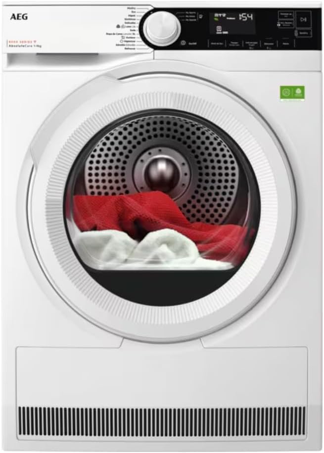 AEG Sèche-linges avec pompe à chaleur, 9Kg, Blanc, Sèche-linge TR839T4PBC
