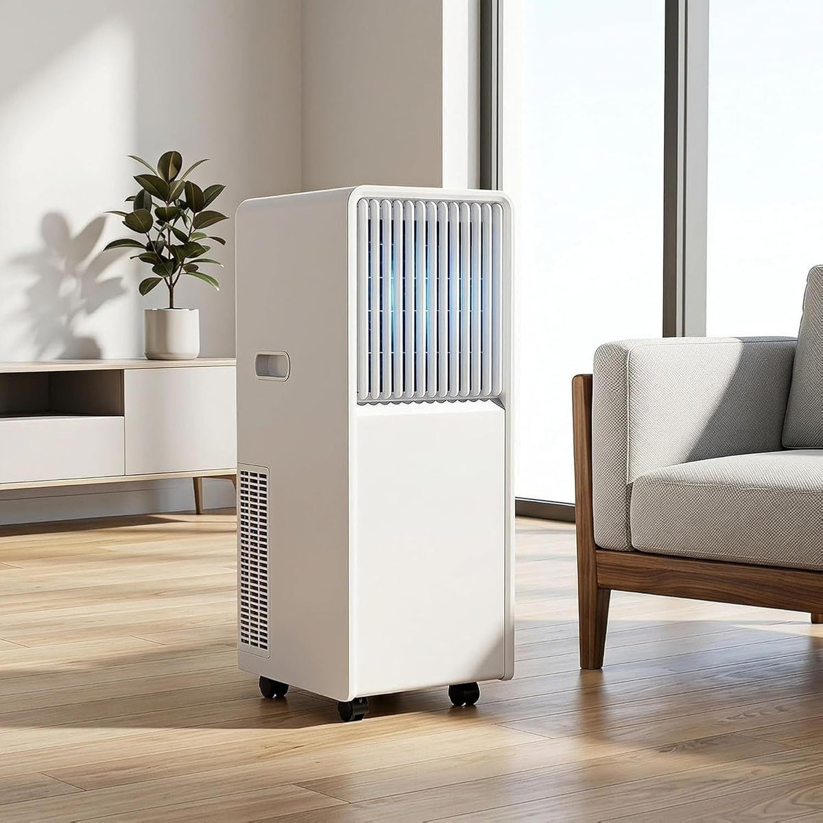 climatiseur portable GYFGRTQ, 12000 BTU, 35 m, Blanc