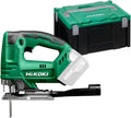 HIKOKI Scies sauteuses, 18 V, 26 mm, Noir, scie sauteuse sans fil CJ18DA, changement de lame sans outil, variateur électronique