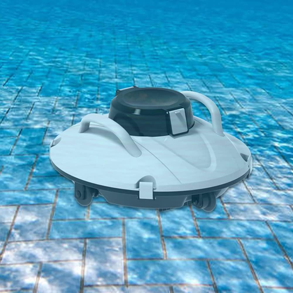 Robot Systèmes de nettoyage automatique, 550 m, Noir, nettoyeur de piscine automatique sans fil, autonomie de 90 minutes