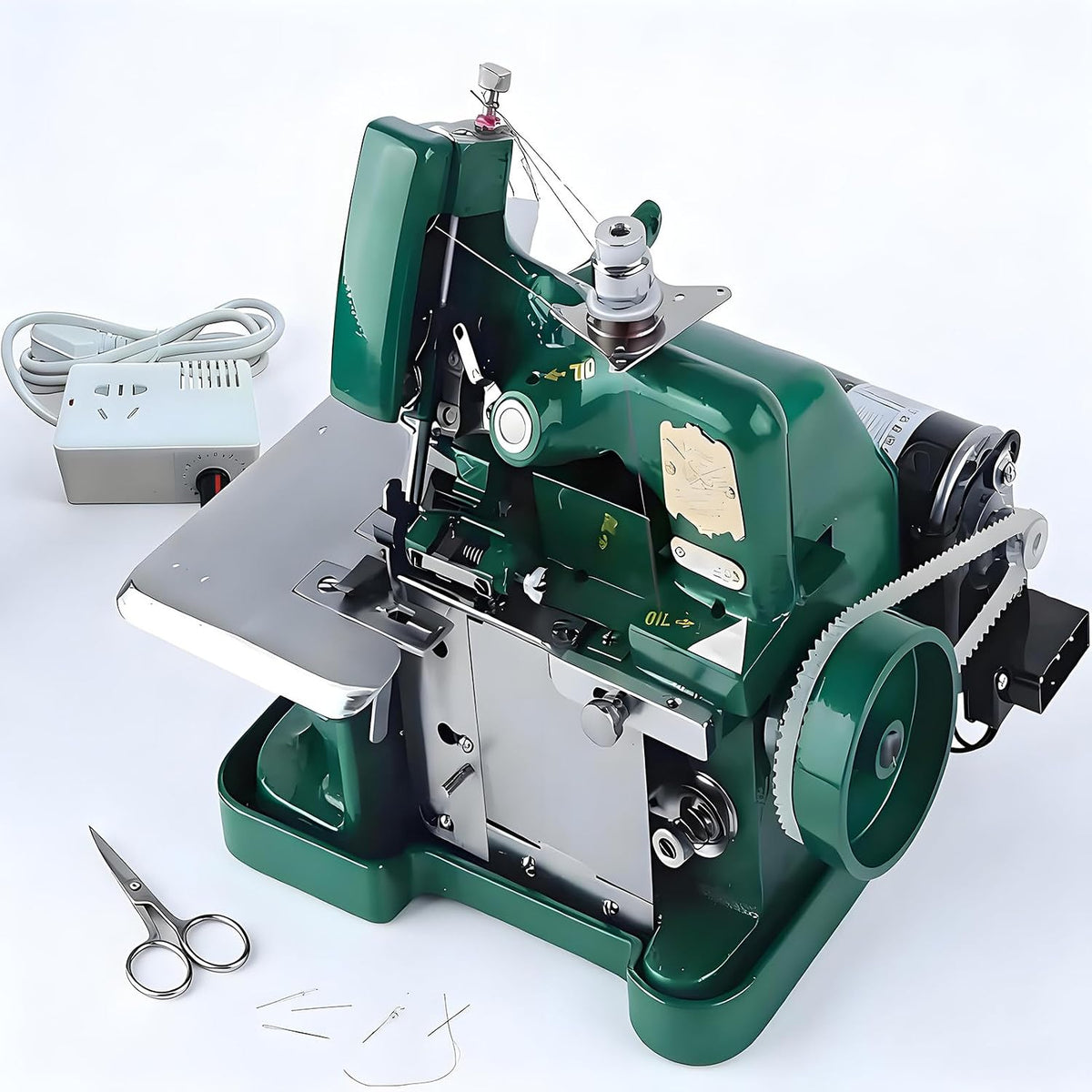SHENGSHIYU surjeteuse, surjeteuse domestique à 3 fils., 250 W, 3 mm, 4 mm, 3,2 mm, Vert, Domestique 3 Fils Green