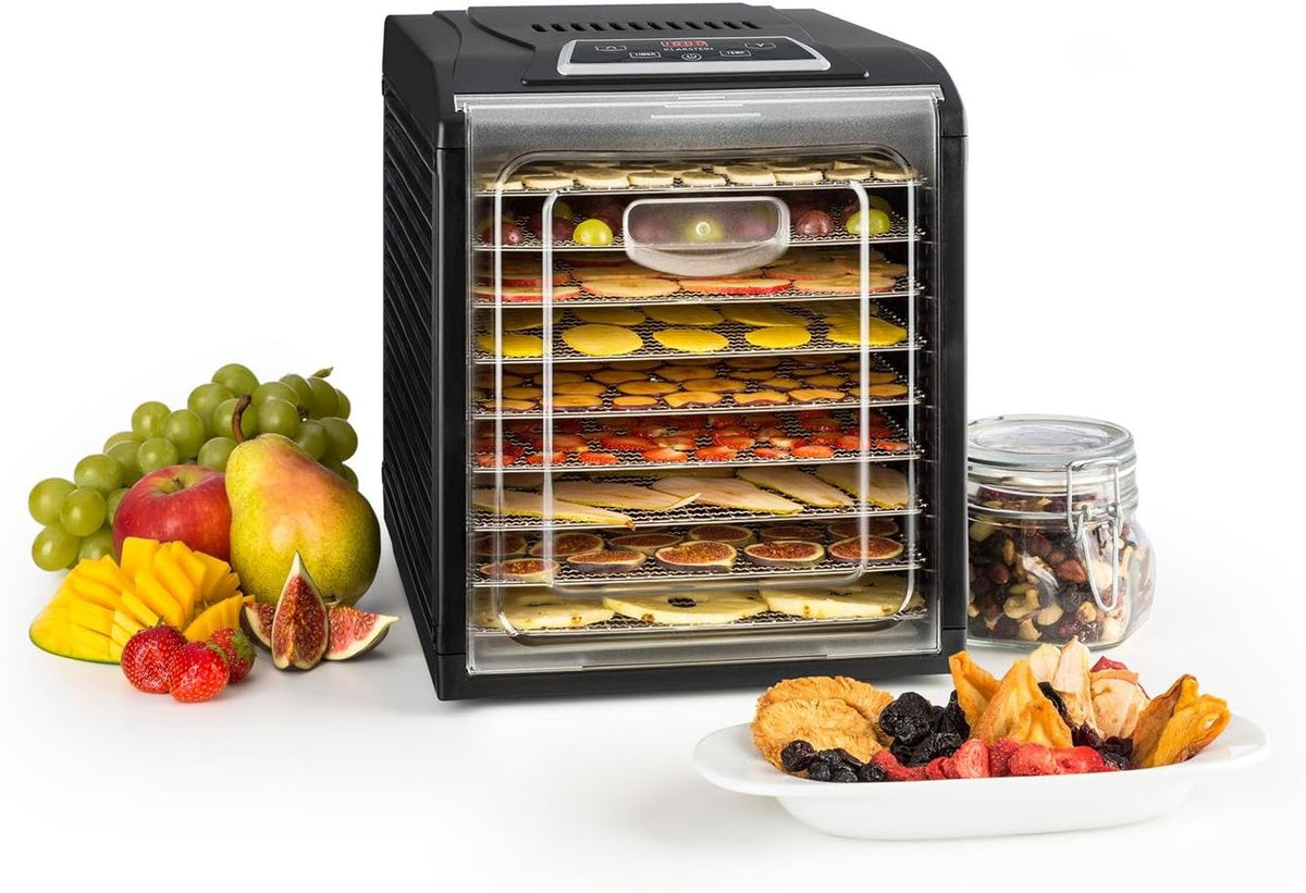 KLARSTEIN déshydrateur alimentaire, environ 35 x 42 x 45 cm (LxHxP), Noir, Fruit Jerky DryPower, Machine à sécher les fruits