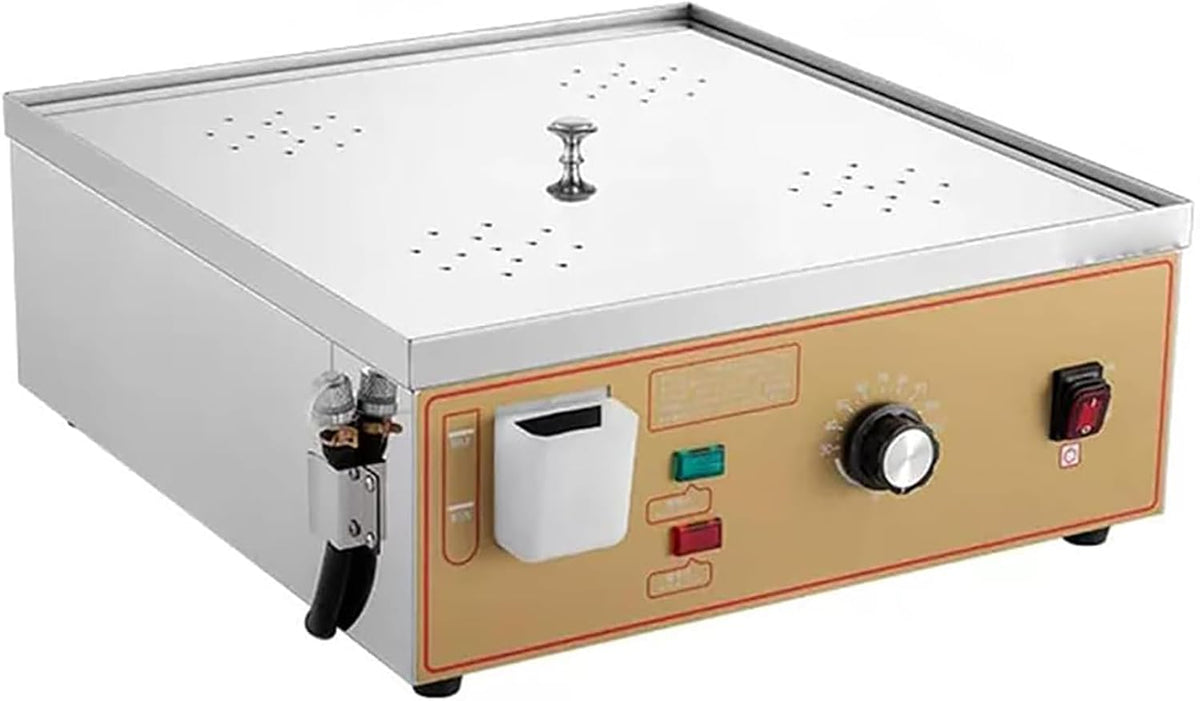 QUSYZD Cuiseurs vapeurs électriques, 48 x 45 x 19 cm, 3000 W, 220 V, Acier inoxydable, Noir, Machine à brioches Vapeur à Quatre Trous